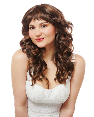 Ciao Bella Fringe Curly Brown Wig