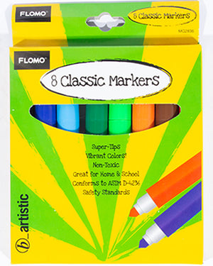 Classic Markers Pack of 8