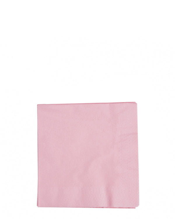 Classic Pink Beverage Napkins Pack of 40