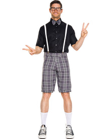 Classroom Nerd Grey Mens Costume
