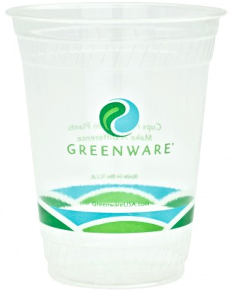 Clear Biodegradable 480ml Plastic Cups Pack of 50