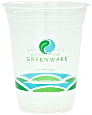 Clear Biodegradable 480ml Plastic Cups Pack of 50