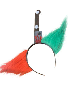 Cleavered Clown Headband For Halloween