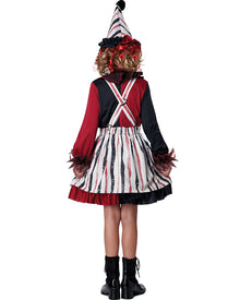 Clever Clown Girls Halloween Costume