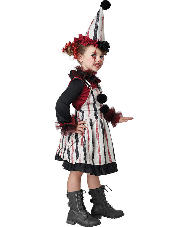 Clever Lil Clown Toddler Girls Costume