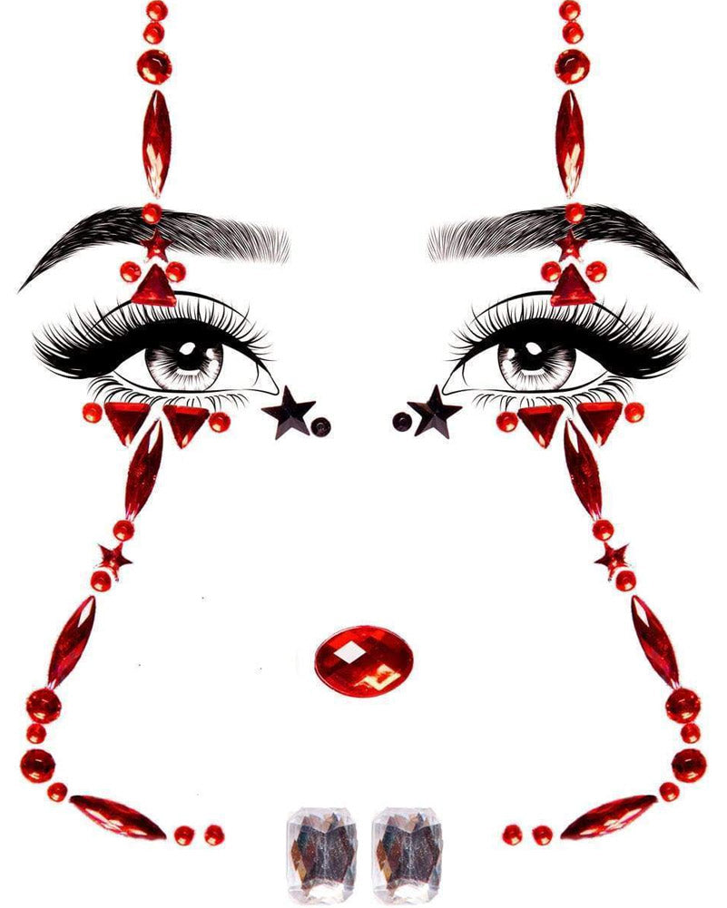 Clown Adhesive Face Jewels