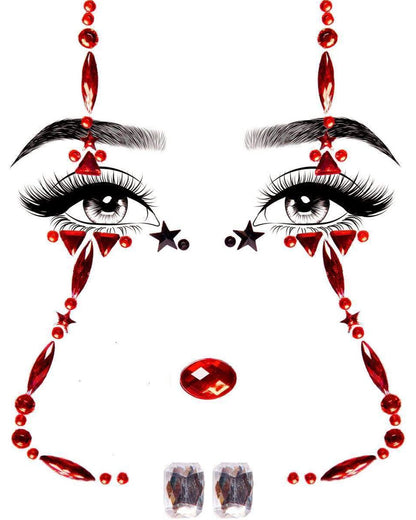 Clown Adhesive Face Jewels