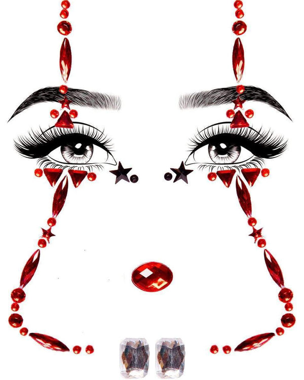 Clown Adhesive Face Jewels
