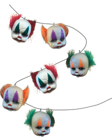 Clown Head Garland 1.6m For Halloween