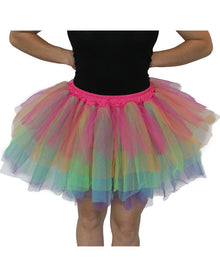 Rainbow Tulle Womens Tutu