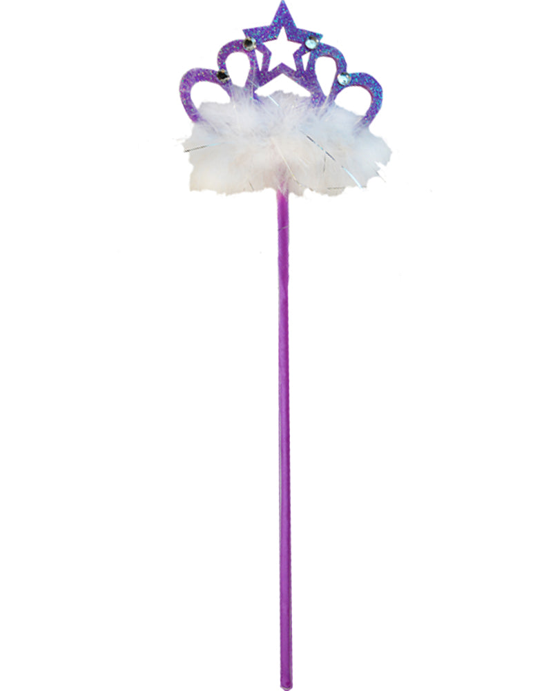 Purple Fairy Girls Tutu Wand and Headband Set