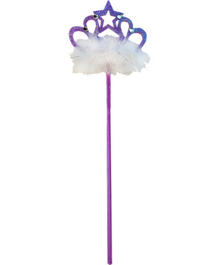 Purple Fairy Girls Tutu Wand and Headband Set