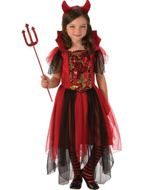 Colour Magic Devil Girls Halloween Costume