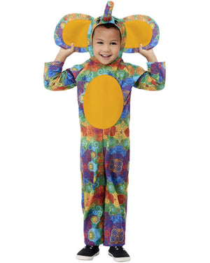 Colourful Elephant Toddler Costume