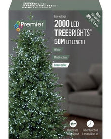 Cool White 2000 Piece LED Tree Christmas Lights 50m