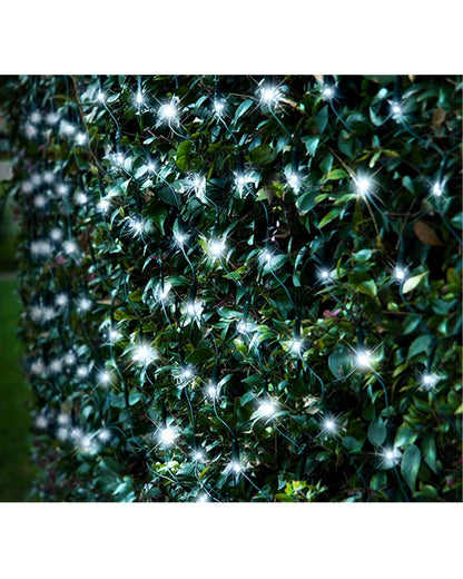 Solar Cool White 150 Piece LED Net Lights 2.5m x 1.3m