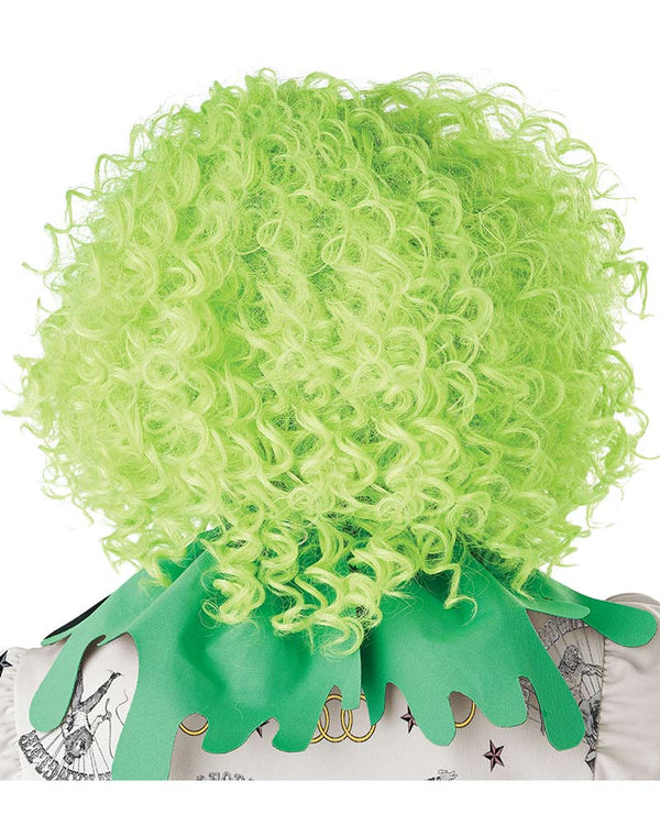 Corkscrew Clown Green Girls Wig