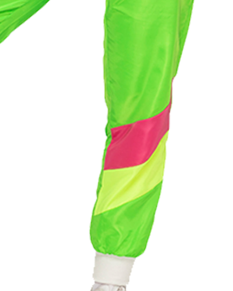 80s Neon Tracksuit Womens Plus Size Costume