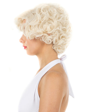 Bombshell Deluxe Blonde Short Curly Wig