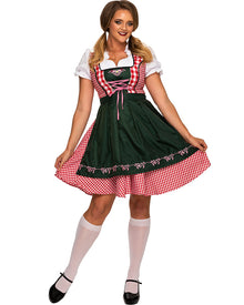 Emilia Deluxe Oktoberfest Dirndl Plus Size Womens Costume