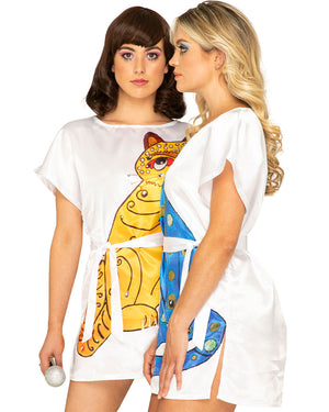 Swedish Superstar Yellow Cat Plus Size Womens Tunic