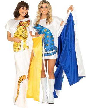 Swedish Superstar Complete Deluxe Yellow Cat Womens Costume