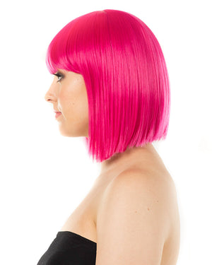 Fashion Deluxe Fuschia Pink Bob Wig