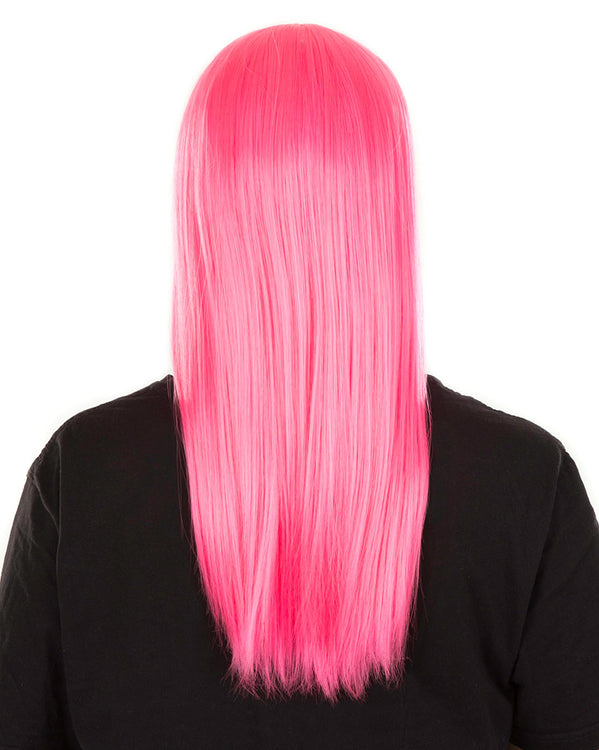 Fashion Deluxe Neon Pink Long Wig