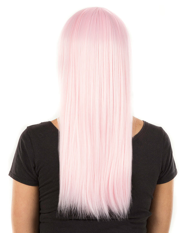 Fashion Deluxe Pastel Pink Long Wig