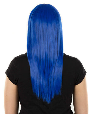 Fashion Deluxe Peacock Blue Long Wig