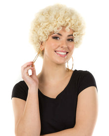 Funky Blonde Curly Wig