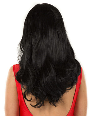 Glamour Deluxe Black Long Wavy Wig