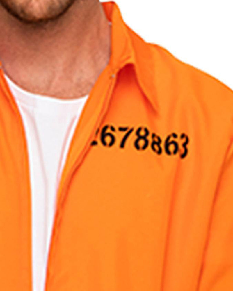 Orange Prisoner Jumpsuit Adult Costume