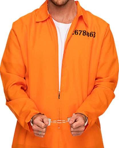Orange Prisoner Jumpsuit Adult Plus Size Costume