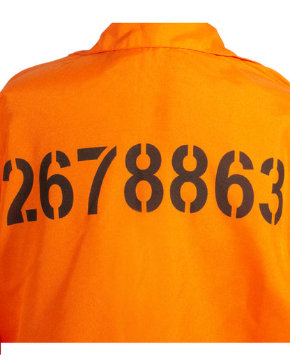 Orange Prisoner Jumpsuit Adult Plus Size Costume