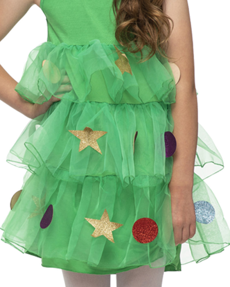 Pretty Christmas Tree Girls Christmas Costume