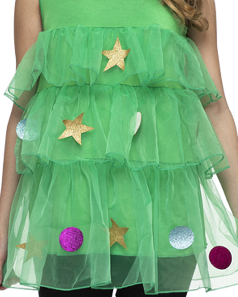 Pretty Christmas Tree Tunic Womens Christmas Costume