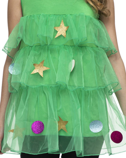Pretty Christmas Tree Tunic Womens Christmas Costume
