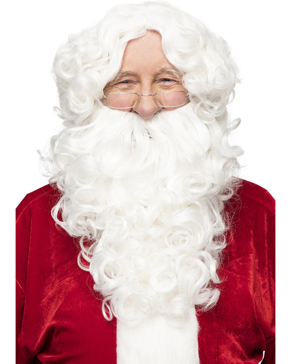 Christmas Santa Deluxe Wig and Beard Set