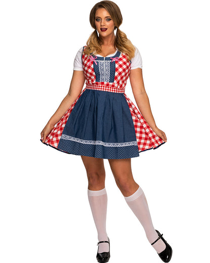 Sofia Deluxe Oktoberfest Dirndl Plus Size Womens Costume