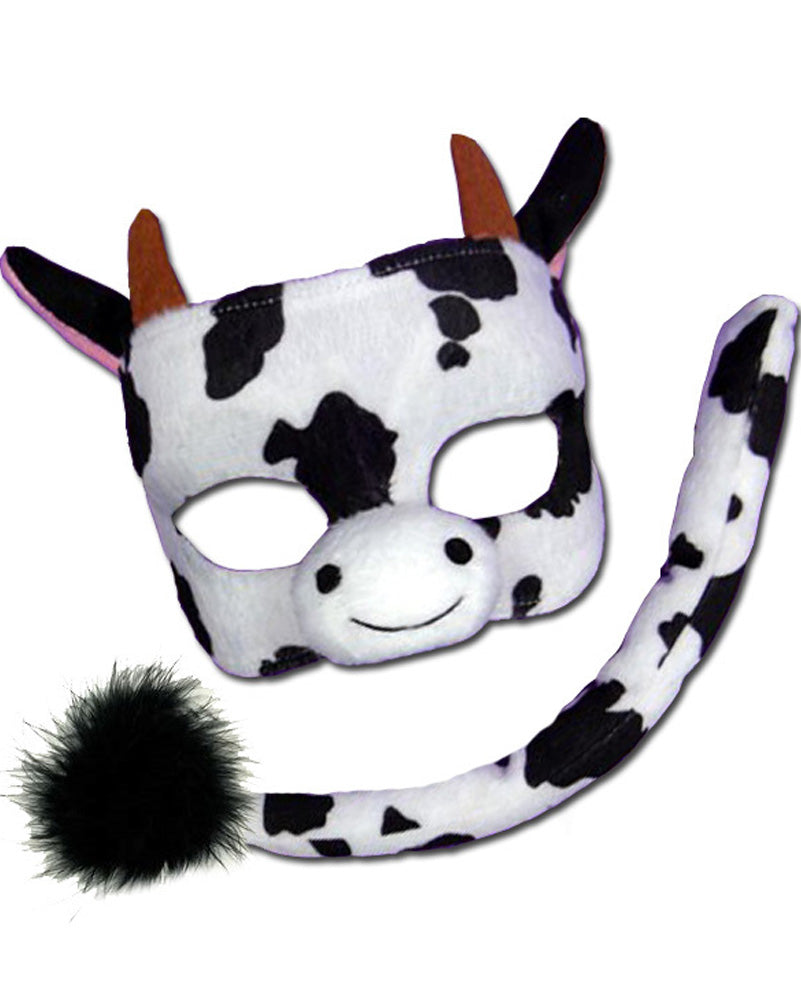 Cow Deluxe Mask and Tail Set – CostumeBox Australia