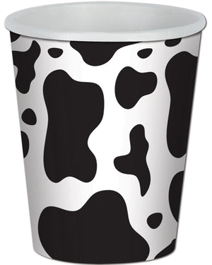 Cow Print 266ml Party Cups Pack of 8