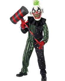 Crazy Eyed Clown Boys Halloween Costume