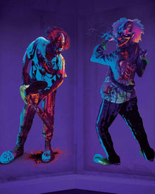 Creepy Carnival Scene Setter Add Ons Black Light Reactive For Halloween