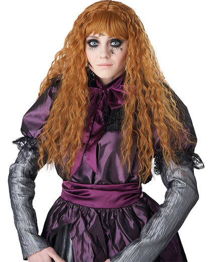Creepy Doll Long Strawberry Blonde Wig