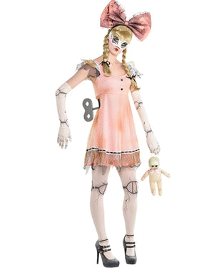 Creepy Doll Wind Up Key Belt