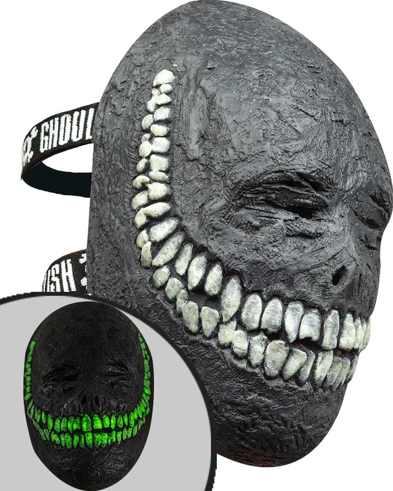 Creepy Grinning Half Deluxe Mask