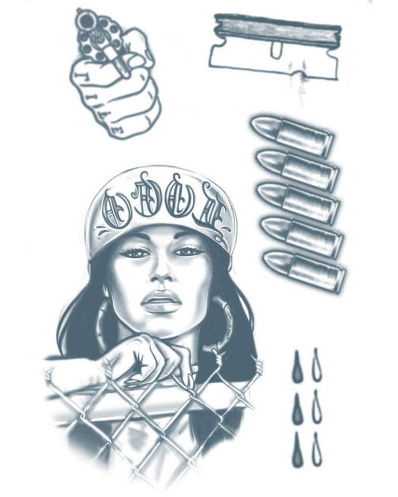 Prison 18 and Life Temporary Tattoos