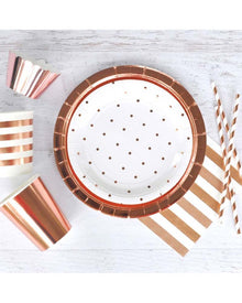 Rose Gold Foil 300ml Cups Pack of 10
