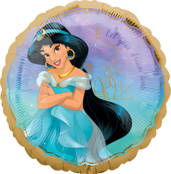 45cm Standard HX Aladdin Jasmine Once Upon A Time Balloon